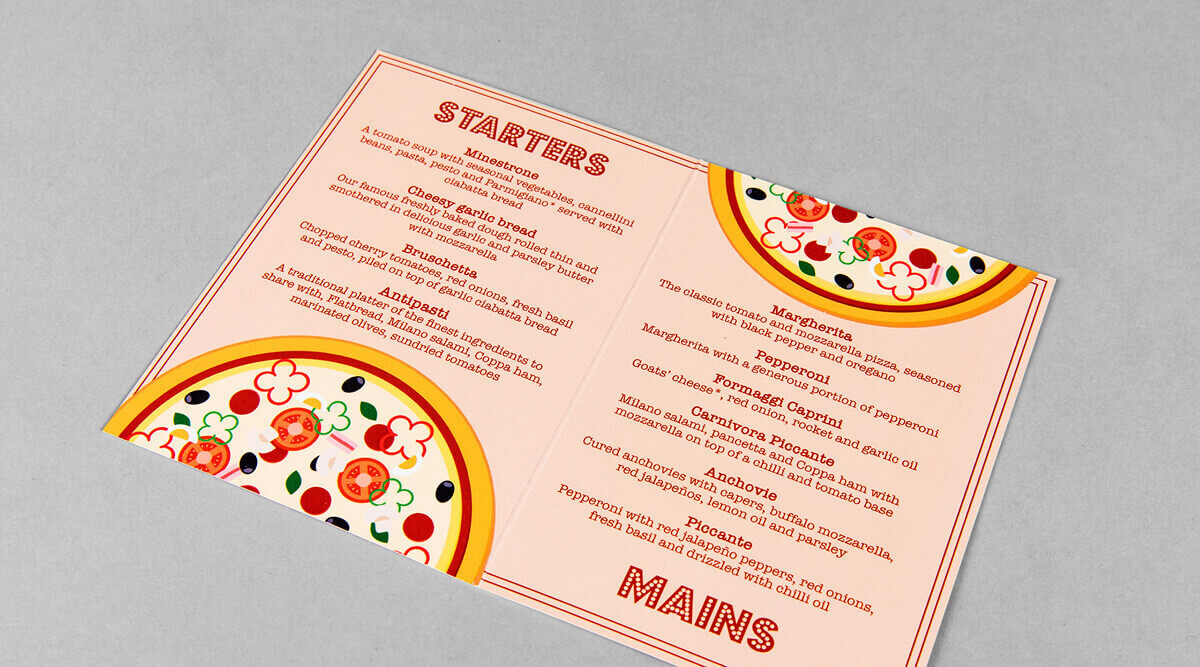 Print Dinner Menus